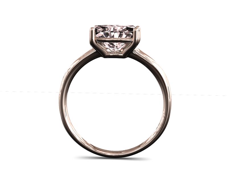Anillo de compromiso morganita