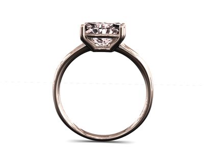 Anillo de compromiso morganita