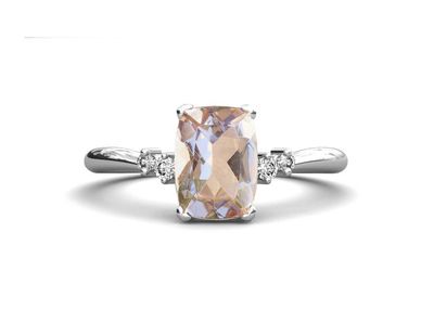 Anillo de compromiso morganita