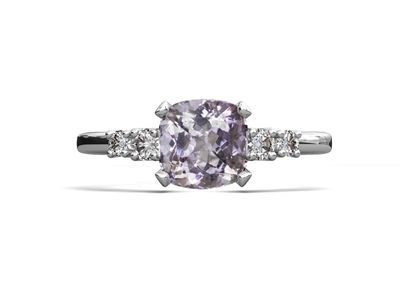 Anillo de compromiso amatista