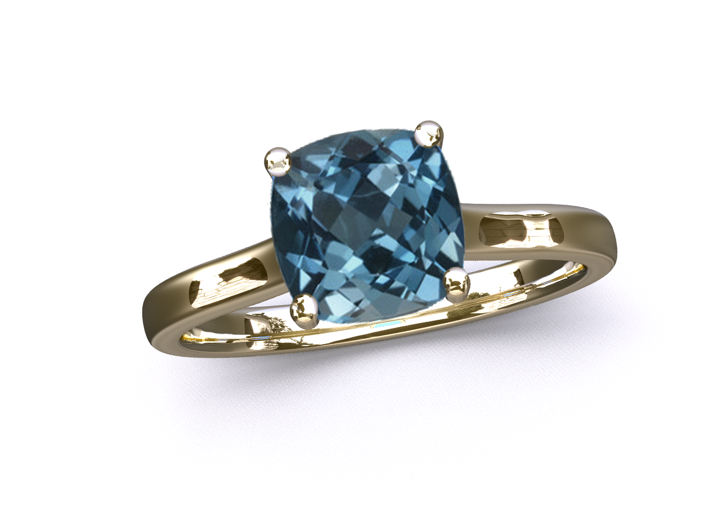 Anillo de compromiso  topacio blue London