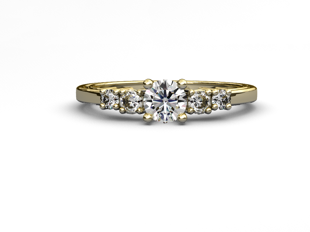 Anillo de compromiso moissanita