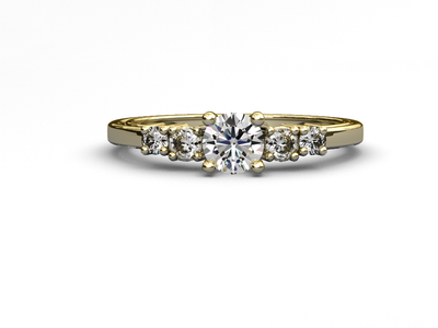 Anillo de compromiso moissanita