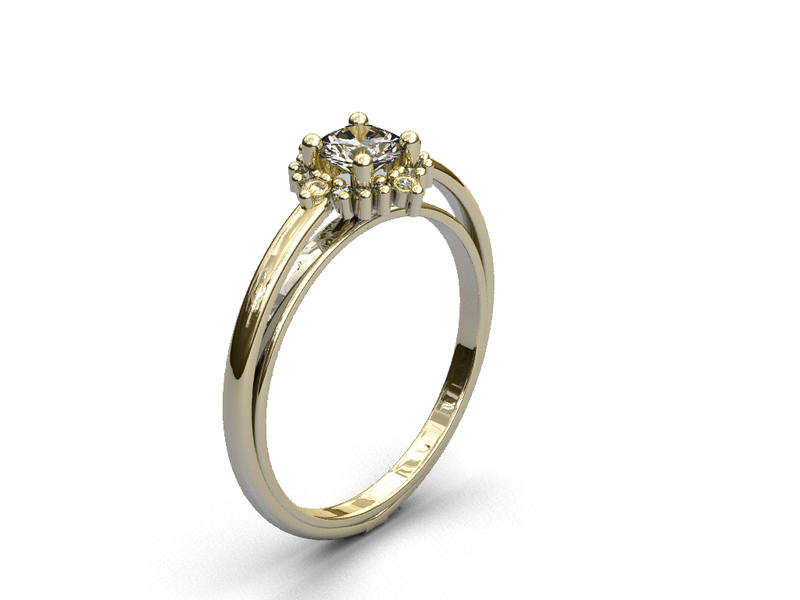 Anillo de compromiso diamante