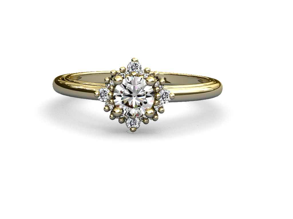 Anillo de compromiso diamante