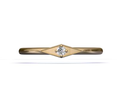 Anillo de promesa moissanita