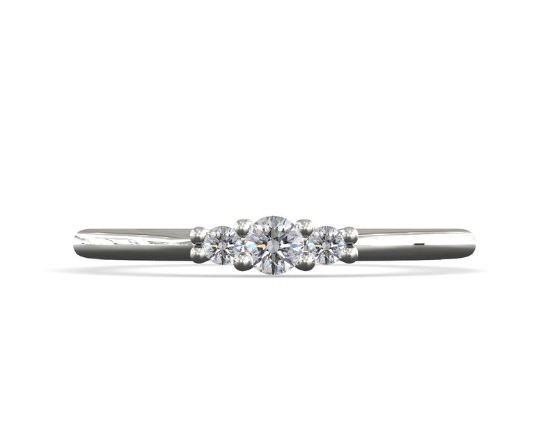 Anillo de promesa 3 piedras