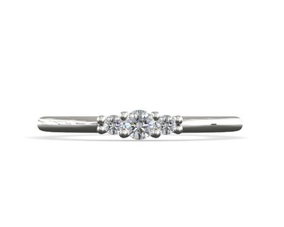 Anillo de promesa 3 piedras