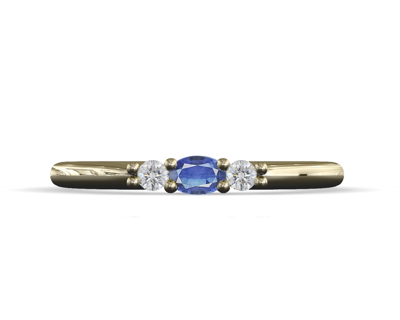 Anillo de promesa Kyanite