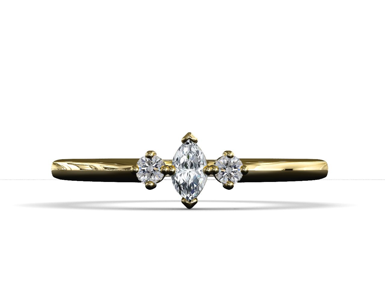 Anillo de promesa diamantes