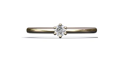 Anillo de promesa  solitario
