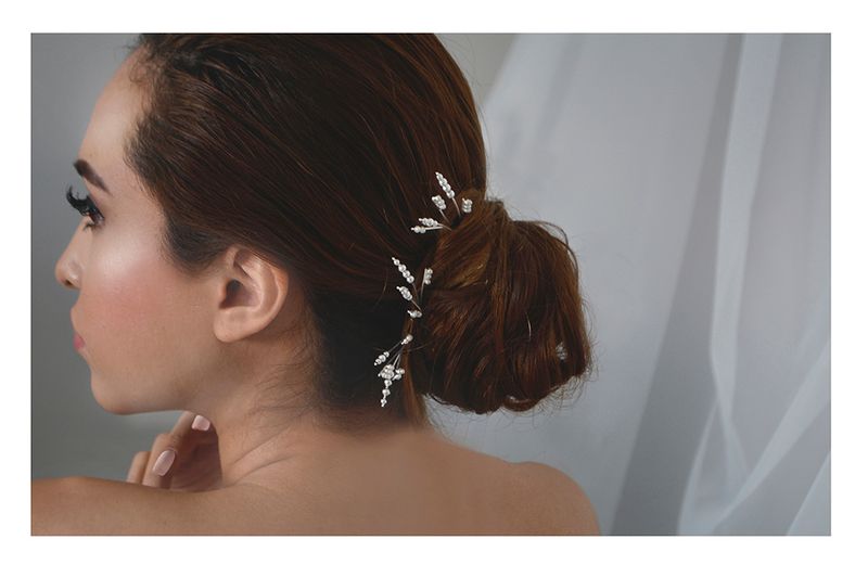 Tocado estilo pasadores