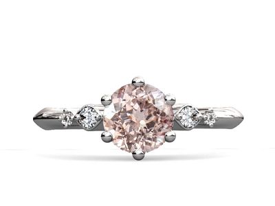 Anillo de compromiso morganita