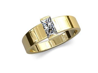 Anillo Baguette Moissanita