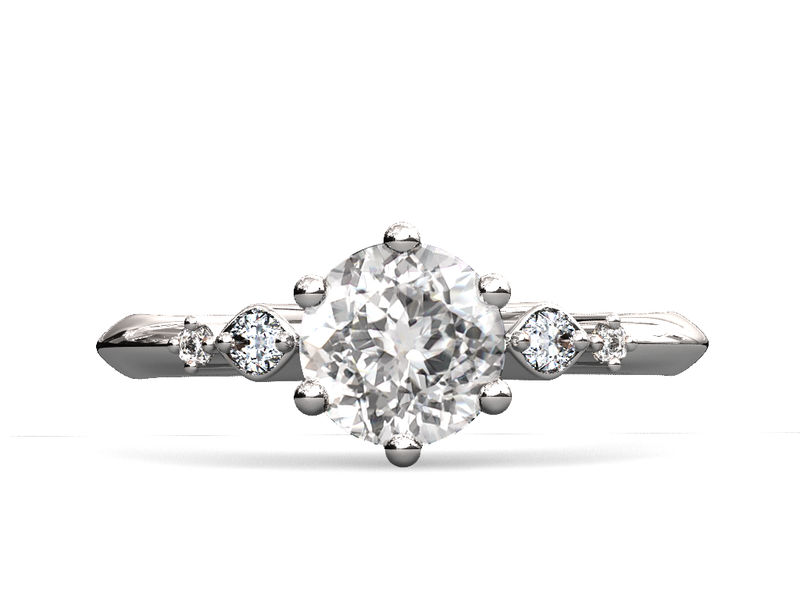 Anillo de compromiso Moissanita