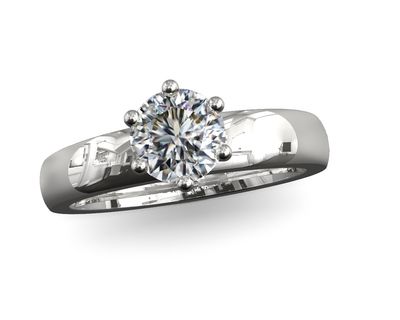 Anillo de compromiso moissanita