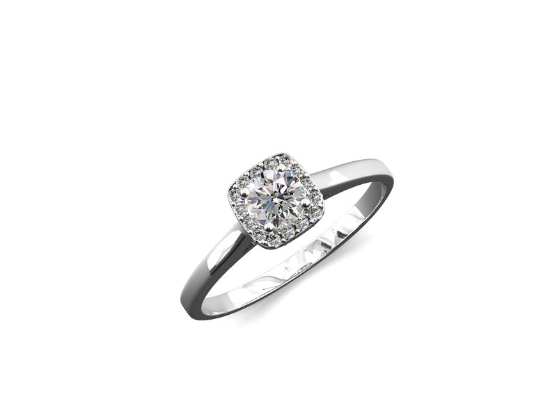 Anillo de compromiso moissanita