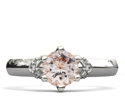 Anillo de compromiso morganita