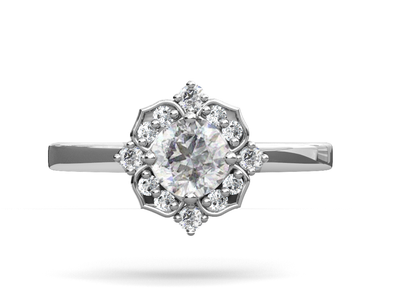 Anillo de compromiso diamante