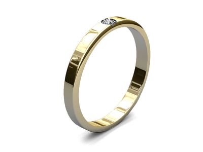 Anillo minimalista diamante lab