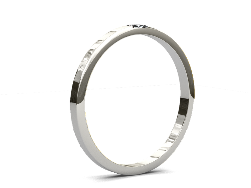 Anillo minimalista baguette  lab