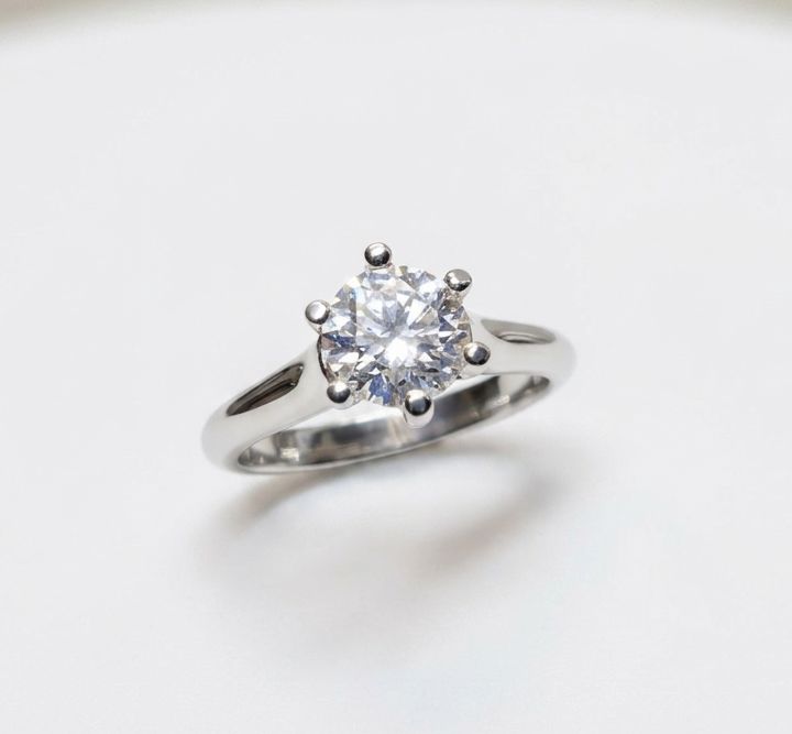 Anillo de compromiso solitario diamante lab