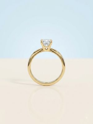 Anillo de compromiso solitario moissanita