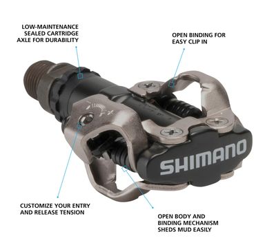 Pedal, Pd-M520l Spd Pedal, Black, W/Cleat (Sm-Sh51)