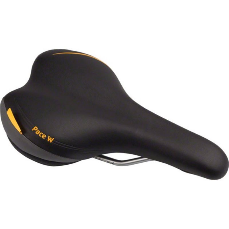Velo Plush Pace Saddle - Steel, Black, Women&#39;s