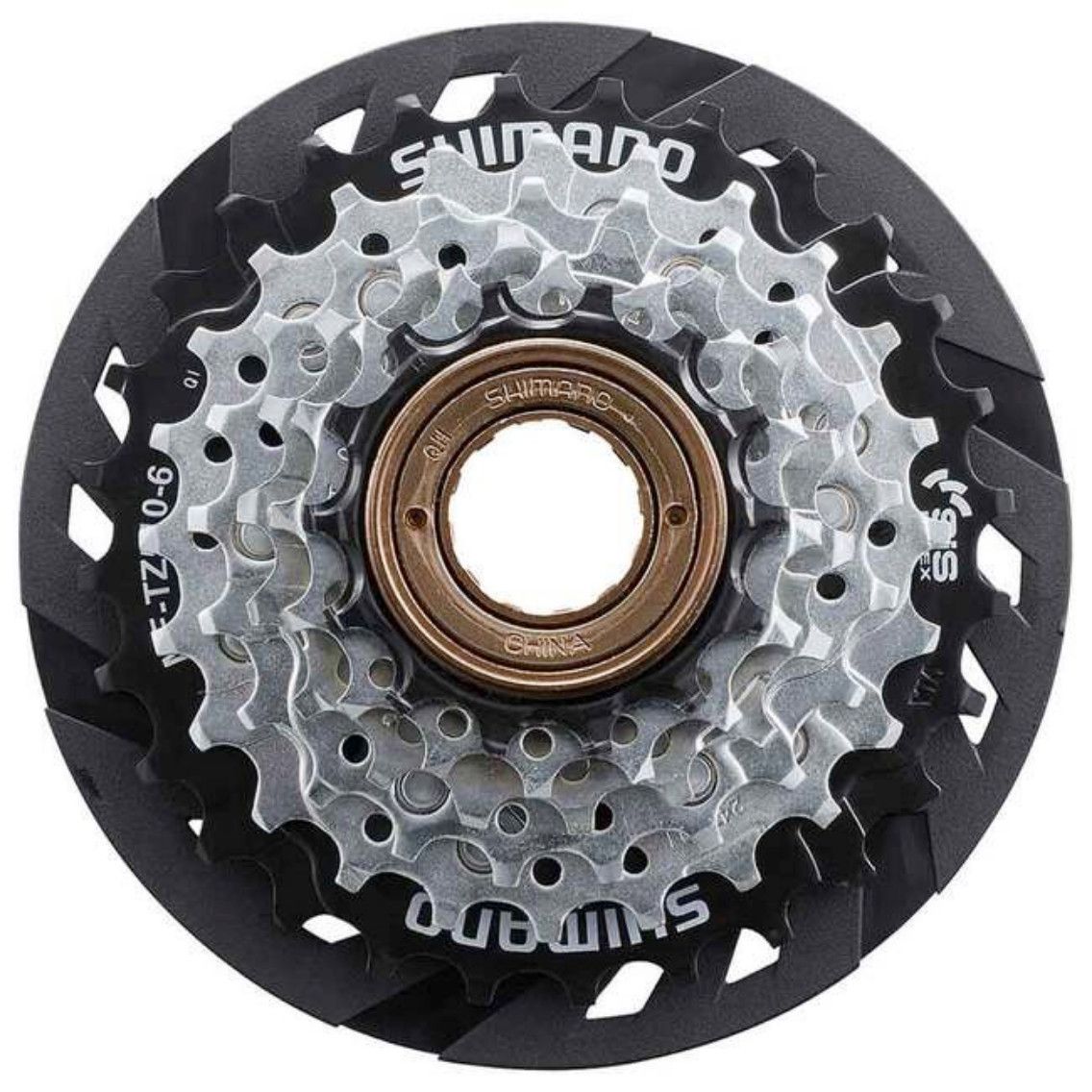 MULTIPLE FREEWHEEL SPROCKET, MF-TZ510 14-28T, 6-SPEED, 14-16-18-21-24-28T,