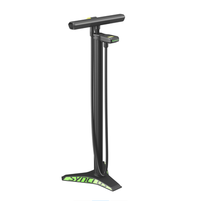 Syn Floor Pump Vernon 2.0 Digital Matt Blk/Grn 1Size