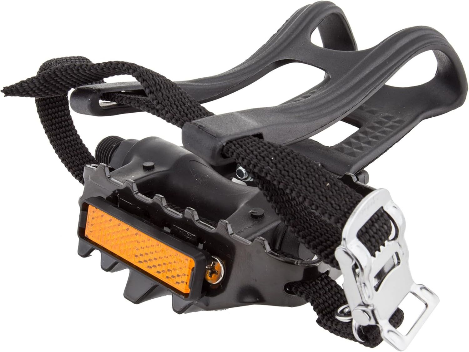 PEDALS SUNLT MTB LOPRO PL/STL wCLP&amp;STRPS9/16