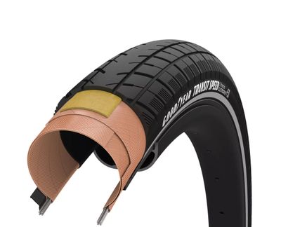 Goodyear Transit Speed Road Bike Tyre - 700 x 30 - Black (700x30c)