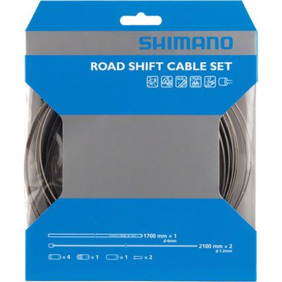 OT-SP41 STAINLESS STEEL ROAD SHIFT CABLE SET- BLACK