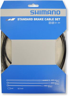 MTB STEEL BRAKE CABLE SET- BLACK