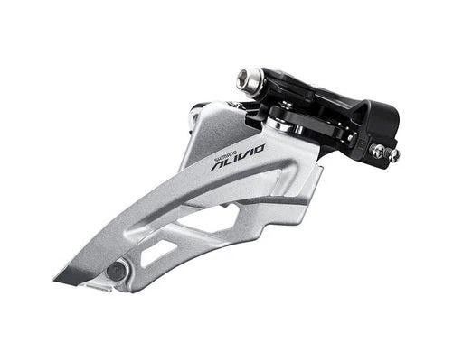 FRONT DERAILLEUR, FD-M3100-M, ALIVIO, FOR 3X9, MID CLAMP, SIDE SWING, 34.9MM BAND (W/31.8 &amp; 28.6MM ADAPTER), CS-ANGLE: 66-69, FOR TOP GEAR: 40T, CL: 50MM