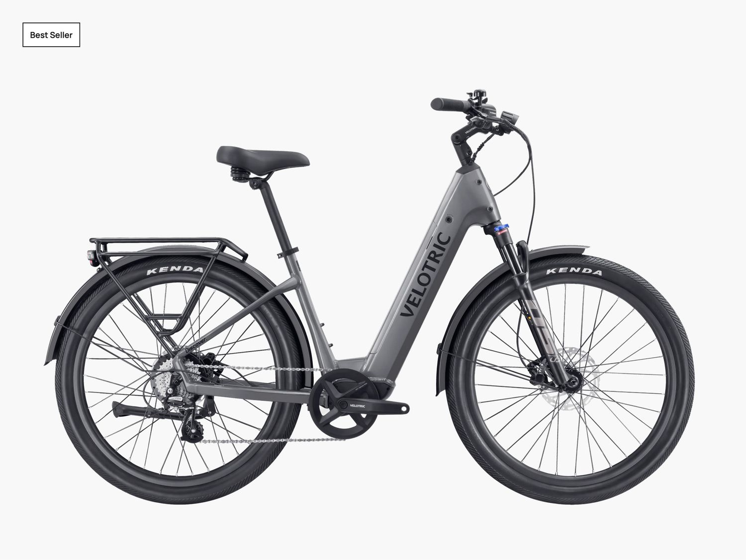 Velotric Discover 2 Ebike, Color: Stone Gray, Size: Regular
