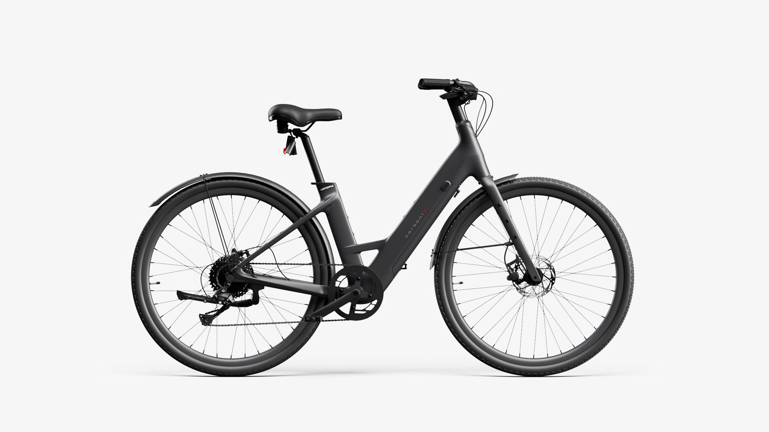 Carbon 1 Step-Thru E-Bike, Color: Black, Size: M