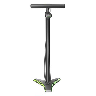 Syn Floor Pump Vernon 2.0 Digital Matt Blk/Grn 1Size