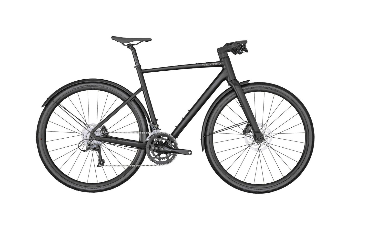 SCOTT Metrix 30 EQ Bike, Color: Black, Size: XXS 47