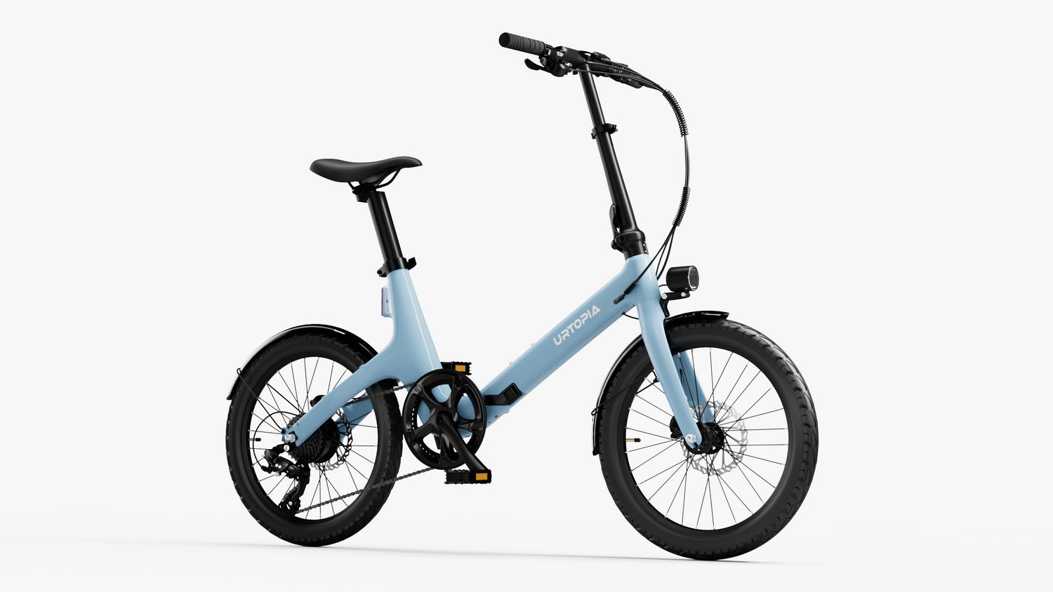 Urtopia Carbon Fold Step-Thru E-Bike, Color: Blue, Size: OS Fit for 5’1’’~6’1’’