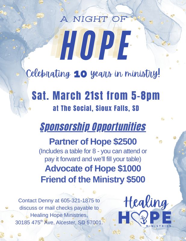 Night of Hope Sponsorship