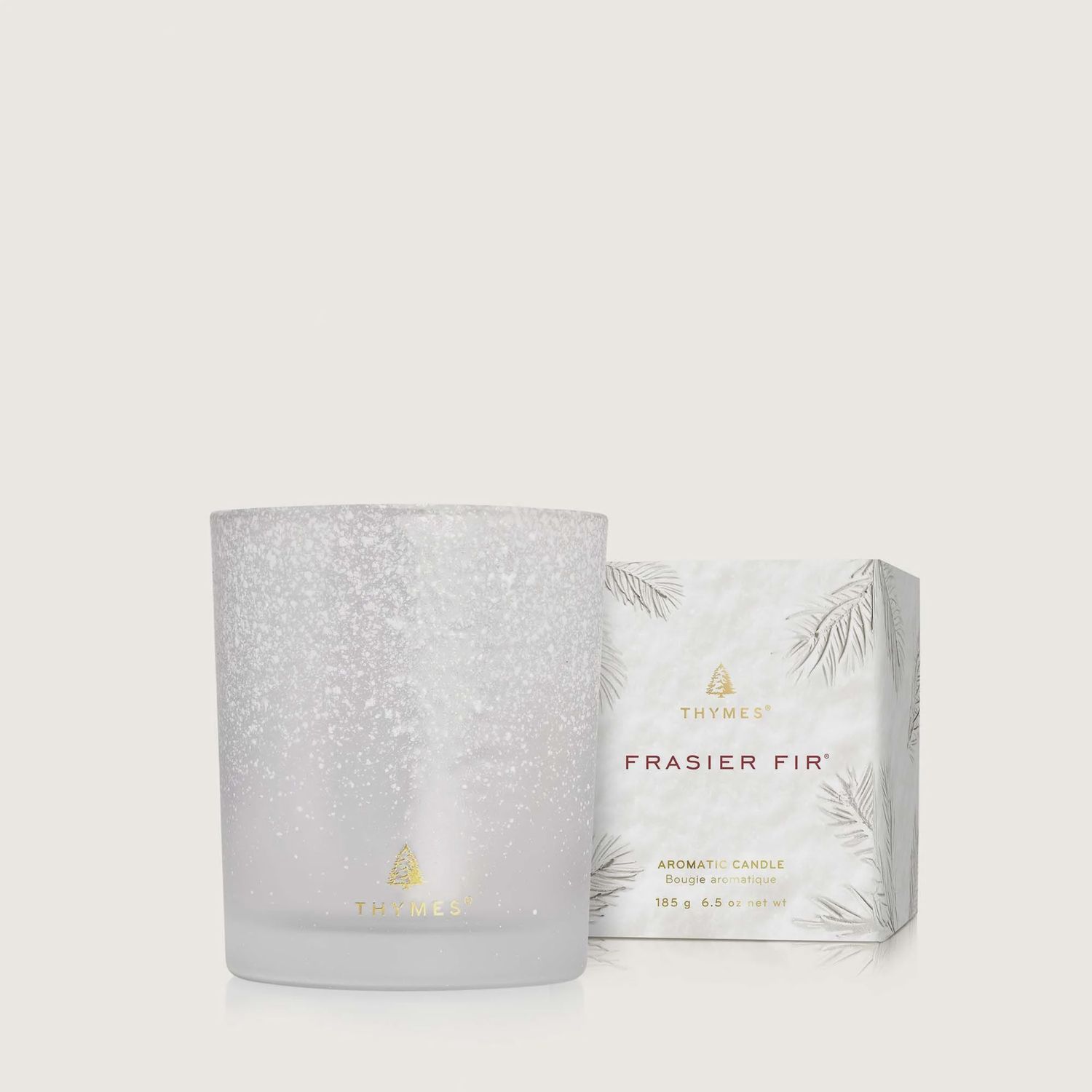 Frasier Fir Medium Flocked Poured Candle