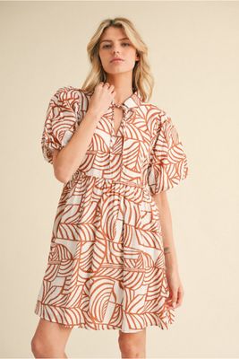 Jodifl Brown Print Dress