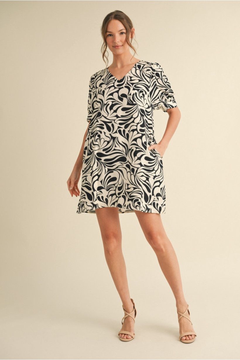 Jodifl Black Printed Dress