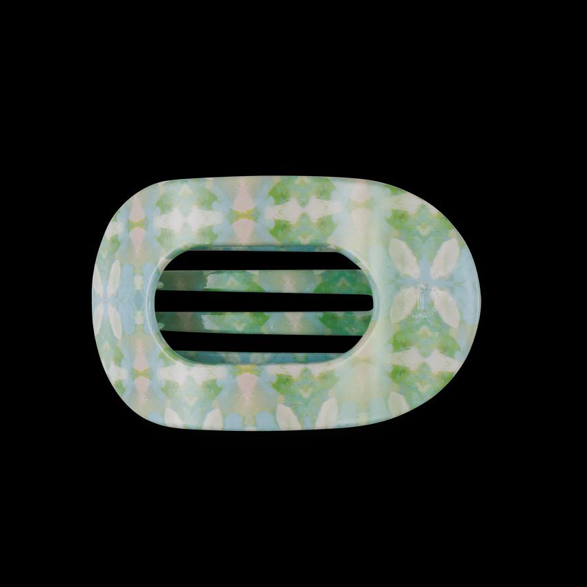 Teleties x Laura Park Medium Flat Round Clip, Color: Elephant Falls