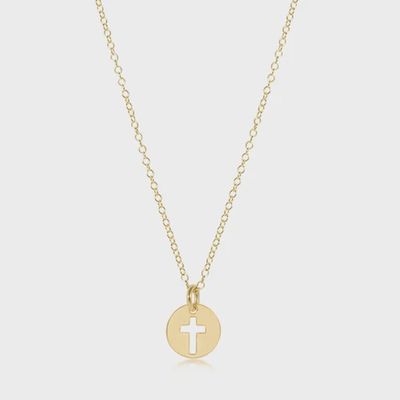 Enewton - 16&quot; Blessed Gold Disc Necklace