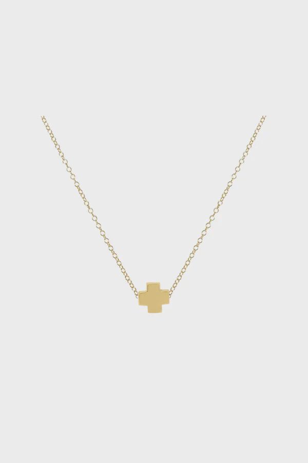Enewton - 16&quot; Signature Gold Small Cross Necklace