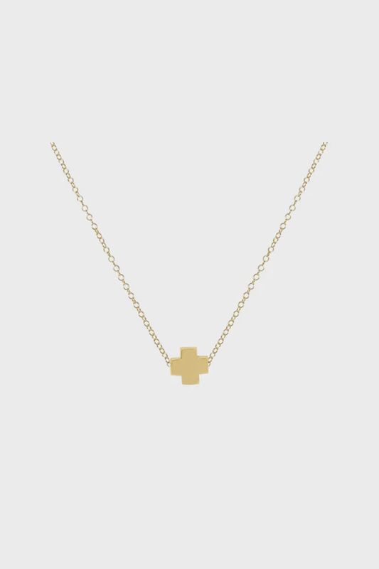 Enewton - 16&quot; Signature Gold Small Cross Necklace