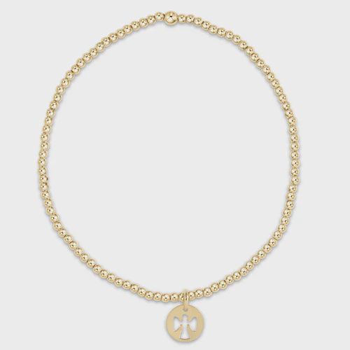 Enewton - Classic Gold 2mm Guardian Angel Small Disc Bracelet
